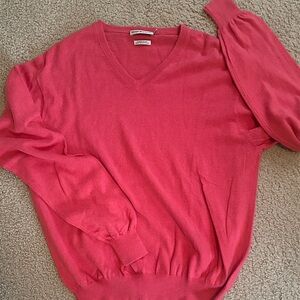 Peter Millar V-Neck Sweater - Coral